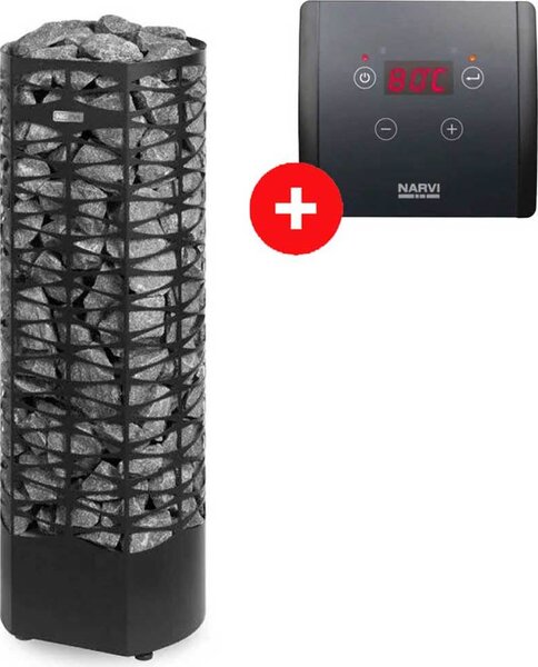 Stufe per sauna Narvi Kota Saana | 9,0 kW, nero | 903005