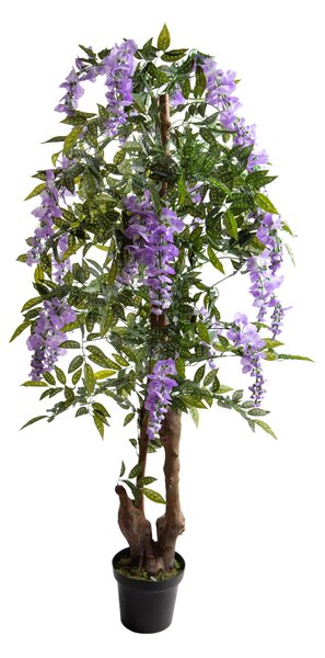 Ramo Artificiale Glicine con Fiori H 160 cm