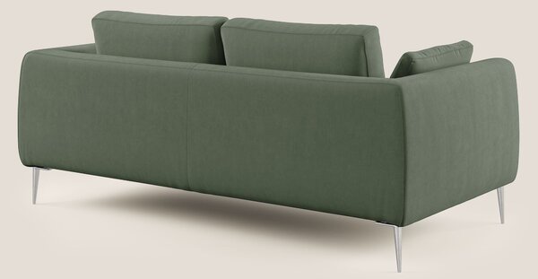 Plano divano moderno in microfibra tecnica smacchiabile T11 verde