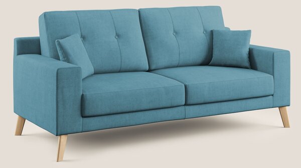 Danish divano moderno in tessuto morbido impermeabile T02 azzurro
