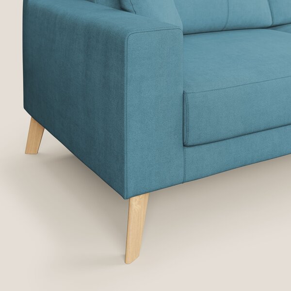 Danish divano moderno in tessuto morbido impermeabile T02 azzurro