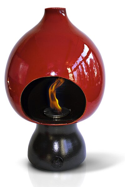 Camino a Bioetanolo da Pavimento in Ceramica 45x70 cm Ferazzoli Arabo Gigante Rosso