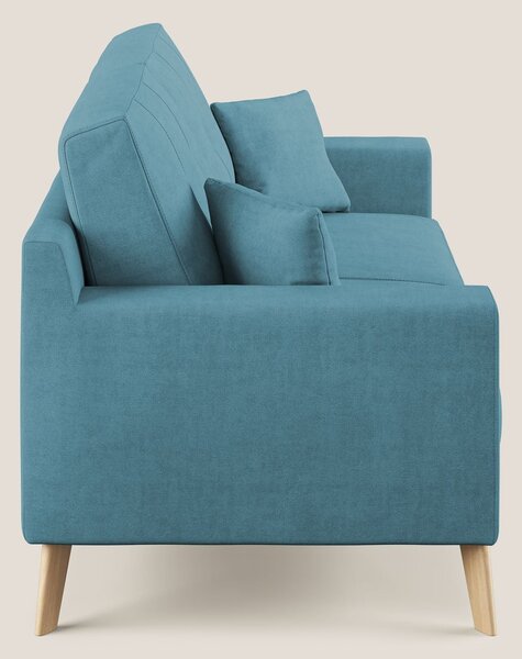 Danish divano moderno in tessuto morbido impermeabile T02 azzurro