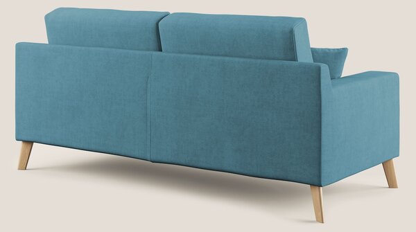 Danish divano moderno in tessuto morbido impermeabile T02 azzurro