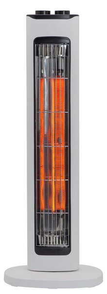 Stufa Elettrica ad Infrarossi 23x23x61,5 cm 800W Moel Maui 840C Bianca