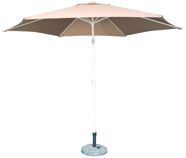 Ombrellone da Giardino Ø3 m Palo Ø38 mm in Alluminio Tortora