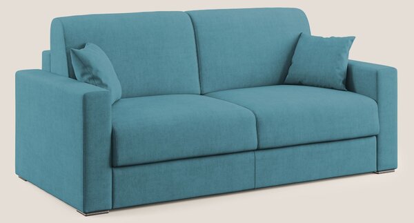 Best Divano letto matrimoniale in tessuto impermeabile T02 azzurro