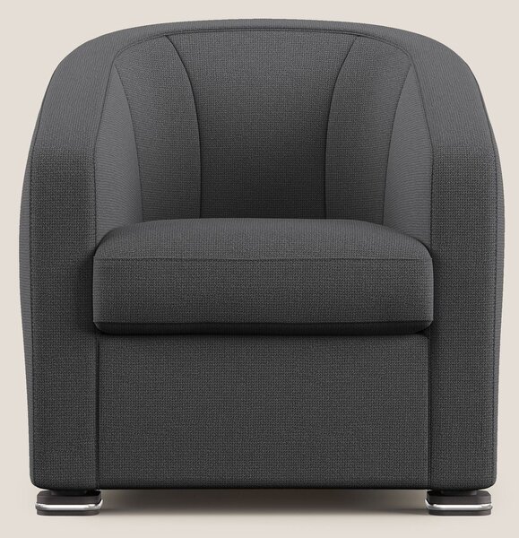 Cloe Poltroncina in tessuto smacchiabile con acqua QuickClean T08 antr