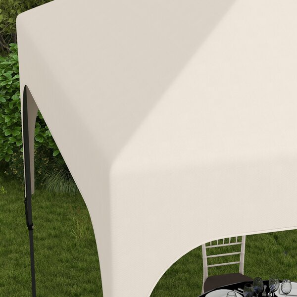 Outsunny Gazebo 2,5 x 2,5 m barnum da giardino Pop-up pieghevole altezza regolabile Oxford anti UV50+ telaio in acciaio sacca per il trasporto