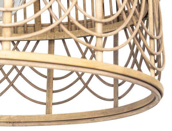 Lampada a sospensione in rattan intelligente 44 cm incl. Wifi G95 - Michelle