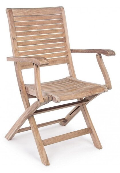 Set 2 Sedie da Giardino 58x59x91h cm con Braccioli Maryland
