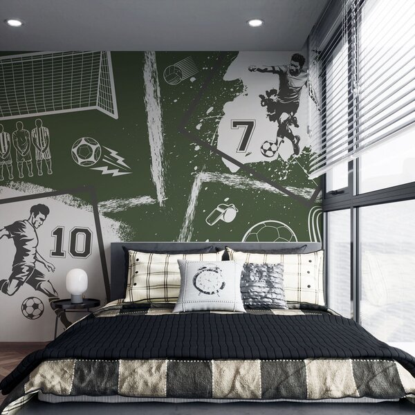 Carta da parati murale Collage di immagini sportive varie, Carta da parati popolare, Carta da parati popolare, w03122v2 - Muralas.it