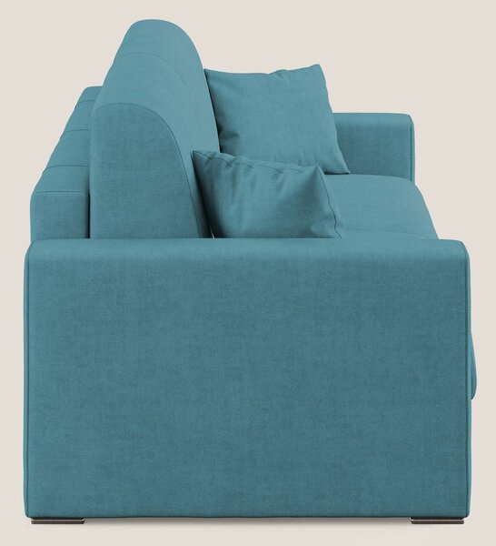 Best Divano letto matrimoniale in tessuto impermeabile T02 azzurro