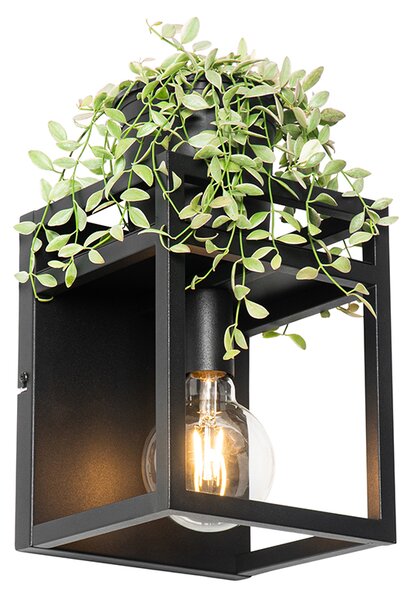 Lampada da parete intelligente nera con mensola inclusa Wifi G95 - Cage Rack
