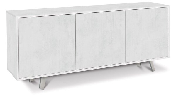 Mobile 3 Ante 177x74x41 cm Ossido Bianco