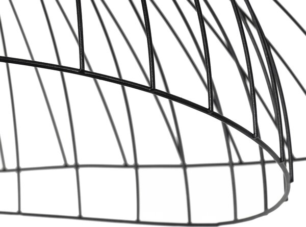 Lampada da soffitto intelligente nera 60 cm incl. Wifi G95 - Pua
