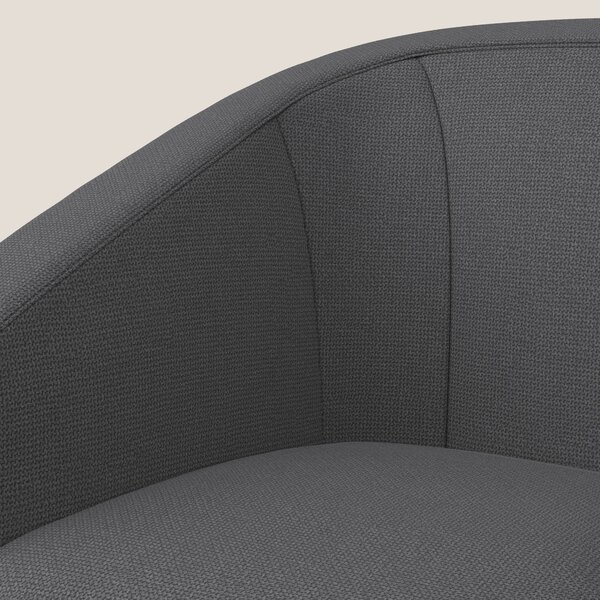 Cloe Poltroncina in tessuto smacchiabile con acqua QuickClean T08 antr