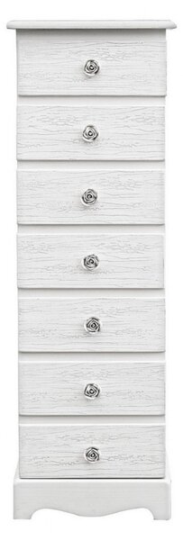 Cassettiera Blanc 7 Cassetti in Legno