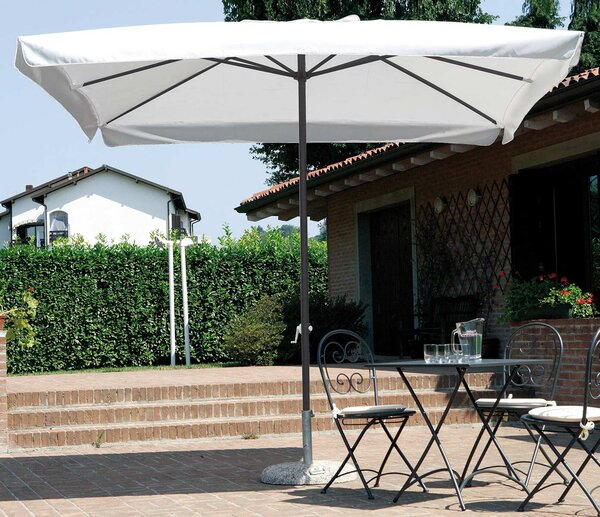 Ombrellone da Giardino 3x2 m Palo Ø38 mm in Alluminio con Manovella Vorghini Stem Antracite e Ecrù