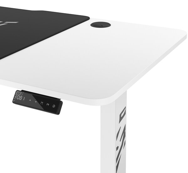 Scrivania Regolabile in Altezza Diablo X-Tensio 1400 Bianco