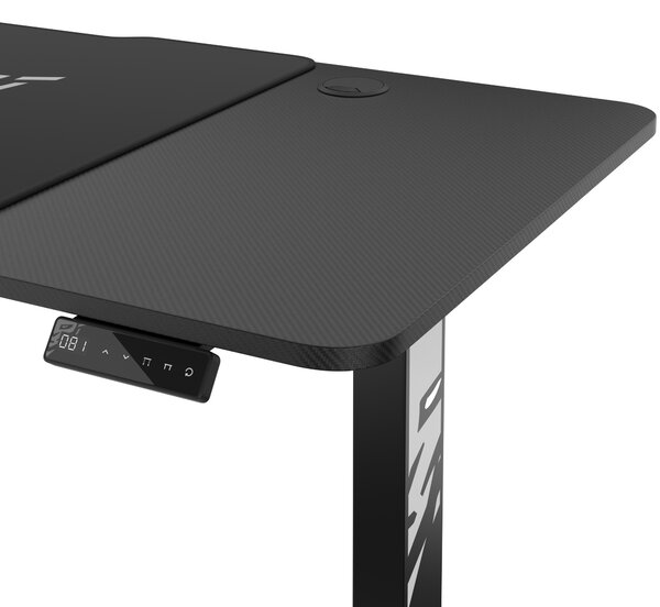 Scrivania Regolabile in Altezza Diablo X-Tensio 1400 Nero