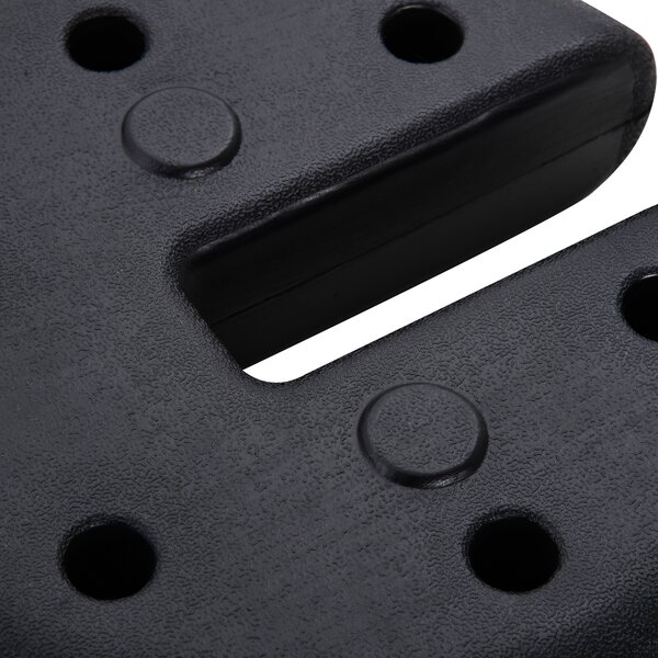 Outsunny Set di 4 pesi per il fissaggio rotondi per gazebo tendone tenda dim. Ø 25 x 6H cm HDPE nero