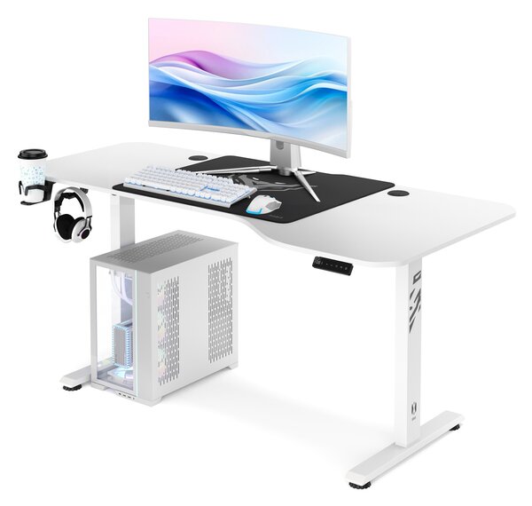 Scrivania Regolabile in Altezza Diablo X-Tensio 1600 Bianco