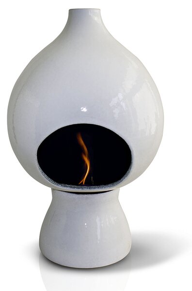 Camino a Bioetanolo da Pavimento in Ceramica 45x70 cm Ferazzoli Arabo Gigante Bianco