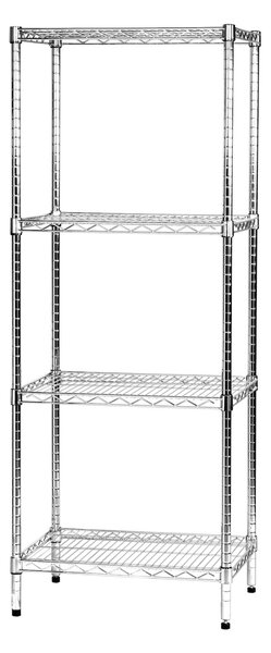 Scaffale 4 Ripiani 60x45x160 cm in Metallo Cromato Tosini