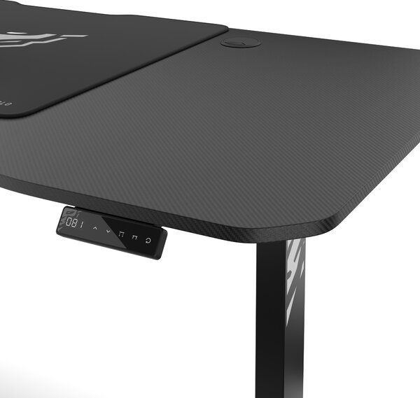 Scrivania Regolabile in Altezza Diablo X-Tensio 1600 Nero