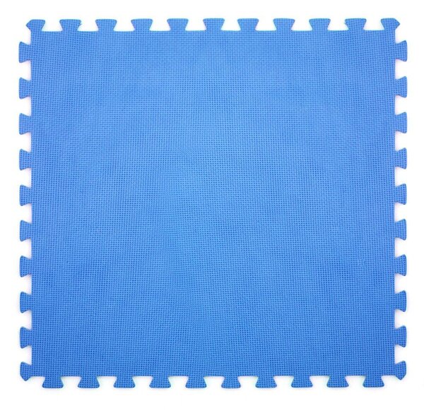 Tappeto Sottopiscina Morbido 6 Pezzi 60x60 cm Blu