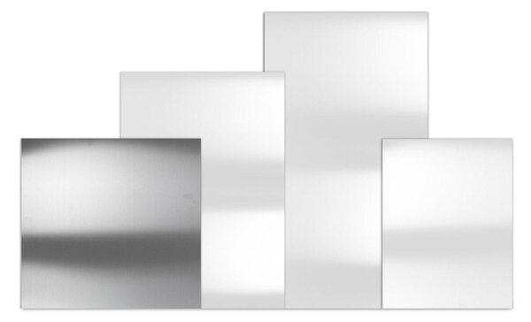 Tagliere Spianatoia per Alimenti 60x55 cm in Acciaio Inox Alimentare Lisa Luxury Plan