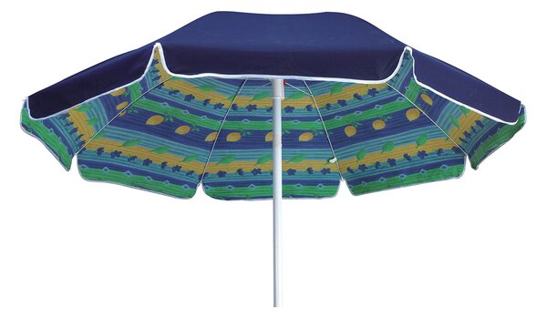 Ombrellone da Giardino Ø200 cm Telo in Policotone Blu