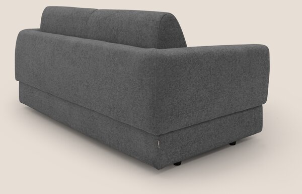 Happy Divano letto matrimoniale con materasso h18 cm in tessuto imperm