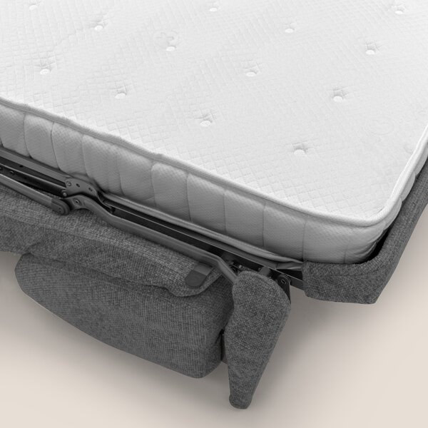 Happy Divano letto matrimoniale con materasso h18 cm in tessuto imperm