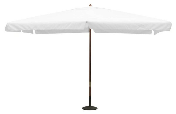 Ombrellone da Giardino 3x4 m Palo Ø48 mm Fantasy in Legno Bianco