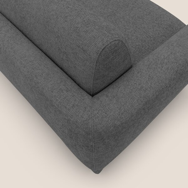 Happy Divano letto matrimoniale con materasso h18 cm in tessuto imperm
