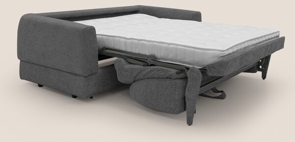 Happy Divano letto matrimoniale con materasso h18 cm in tessuto imperm