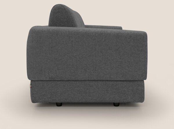 Happy Divano letto matrimoniale con materasso h18 cm in tessuto imperm