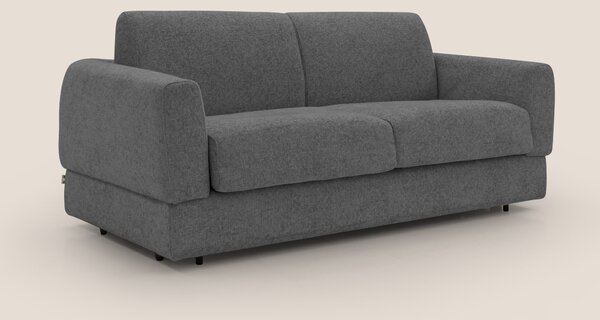 Happy Divano letto matrimoniale con materasso h18 cm in tessuto imperm