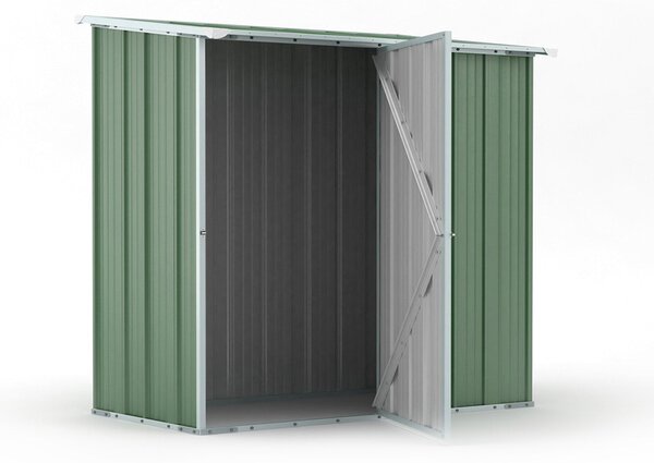 Casetta Box da Giardino in Lamiera di Acciaio Porta Utensili 174x100x174 cm Enaudi Verde