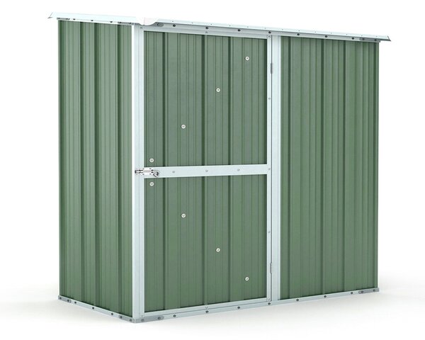 Casetta Box da Giardino in Lamiera di Acciaio Porta Utensili 174x100x174 cm Enaudi Verde