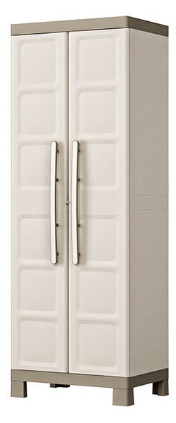 Armadio Portascope da Esterno 4 Ripiani 65x45x182H cm in Plastica Keter Excellence Beige/Tortora