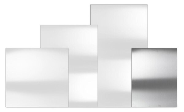 Tagliere Spianatoia per Alimenti 40x55 cm in Acciaio Inox Alimentare Lisa Luxury Plan