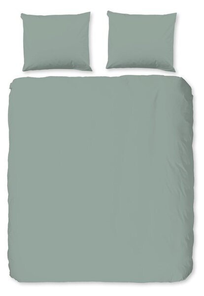 Biancheria da letto verde in flanella per letto matrimoniale/per letto prolungato 240x220 cm – Good Morning