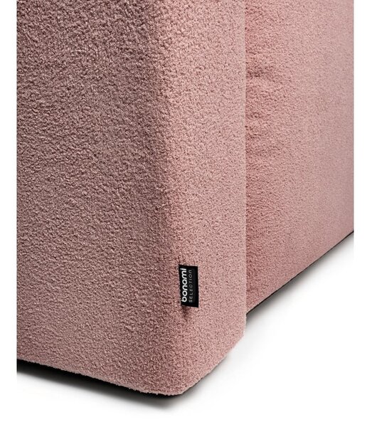 Divano in rosa chiaro allungabile con rivestimento in bouclé 247 cm Quinoa – Bonami Selection