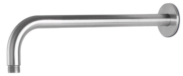 Braccio Soffione Doccia Tondo 30 cm in Acciaio Inox Satinato Nilo