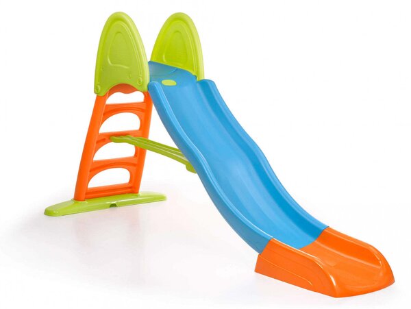 Scivolo per Bambini 253x80x140 h cm in Plastica Multicolor