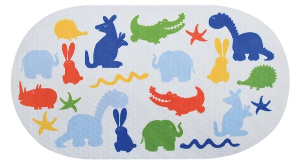 Tappetino antiscivolo per bambini per la vasca 39x69 cm Zoo – MSV