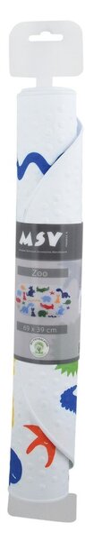 Tappetino antiscivolo per bambini per la vasca 39x69 cm Zoo – MSV